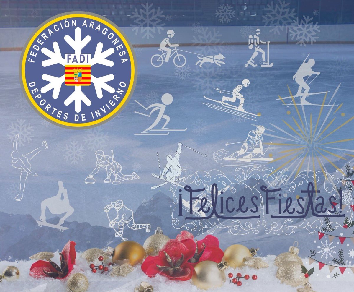 fadiaragon's tweet photo. Desde la Federación Aragonesa de Deportes de Invierno os deseamos unas muy felices fiestas 🥳🎅🏼🎄❄️
#FADI #CETDI #DeportesDeInvierno
#HuescaLaMagia #TuHuesca #Sorigue
#ConsejoSuperiorDeportes
#DiputacionGeneralAragon #DiputacionProvincialHuesca #AyuntamientoJaca https://t.co/hRhGOVnKqG
