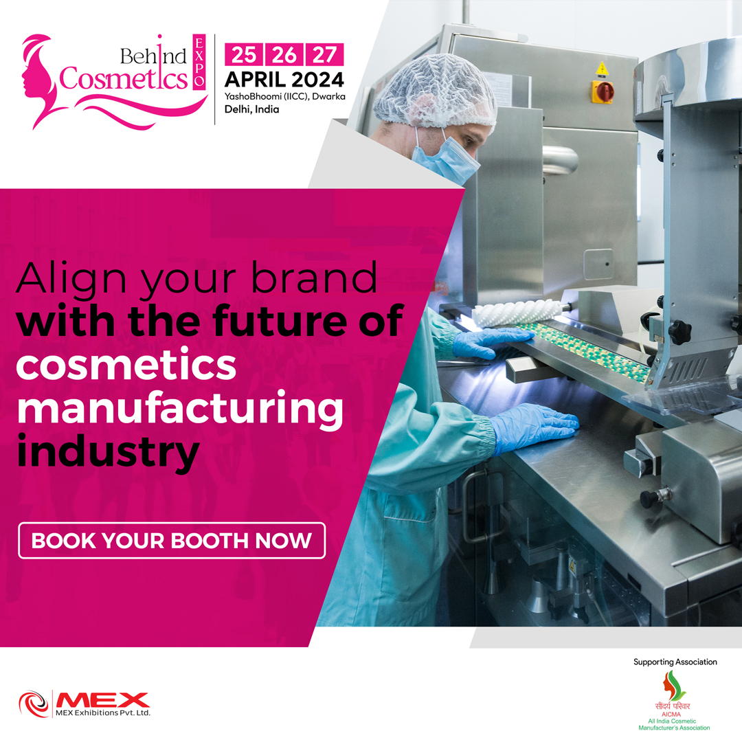behindcosmetic's tweet image. Behind Cosmetics Expo is set to provide a dynamic one-stop platform for the cosmetics manufacturing market to gather together.

Enquire to Exhibit:- bit.ly/Exhbcexpo

#beautyinnovation #beautyscience #cosmetictech #beautyformulation #skincareinnovation #futureofskincare