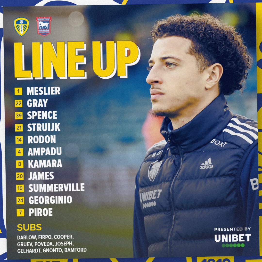 📋 Your #LUFC Starting XI...