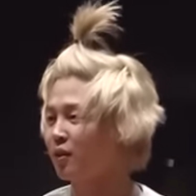 shyjjmn's tweet photo. jimin saw himself in the mirror and said he looked like the character genshi bc of his hair 😭😭 https://t.co/IRgj1djNnC
