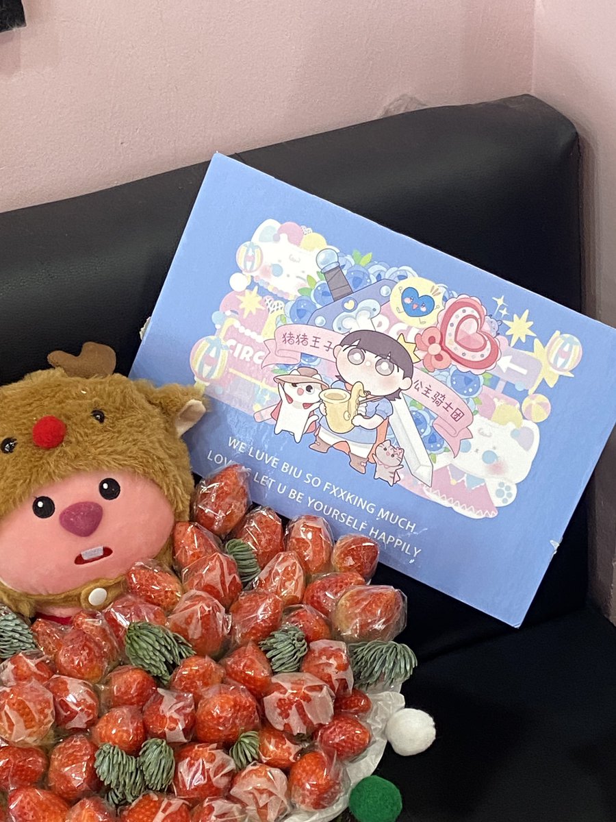 BIU_Princess's tweet photo. Hope you are happy, not just Christmas.@JakeB4rever 💖💙

Winter is about eating strawberries with princesses~🍓🍓🍓

#FuchixBuild
#BuildJakapan  #Beyourluve https://t.co/goiCaVPsn9