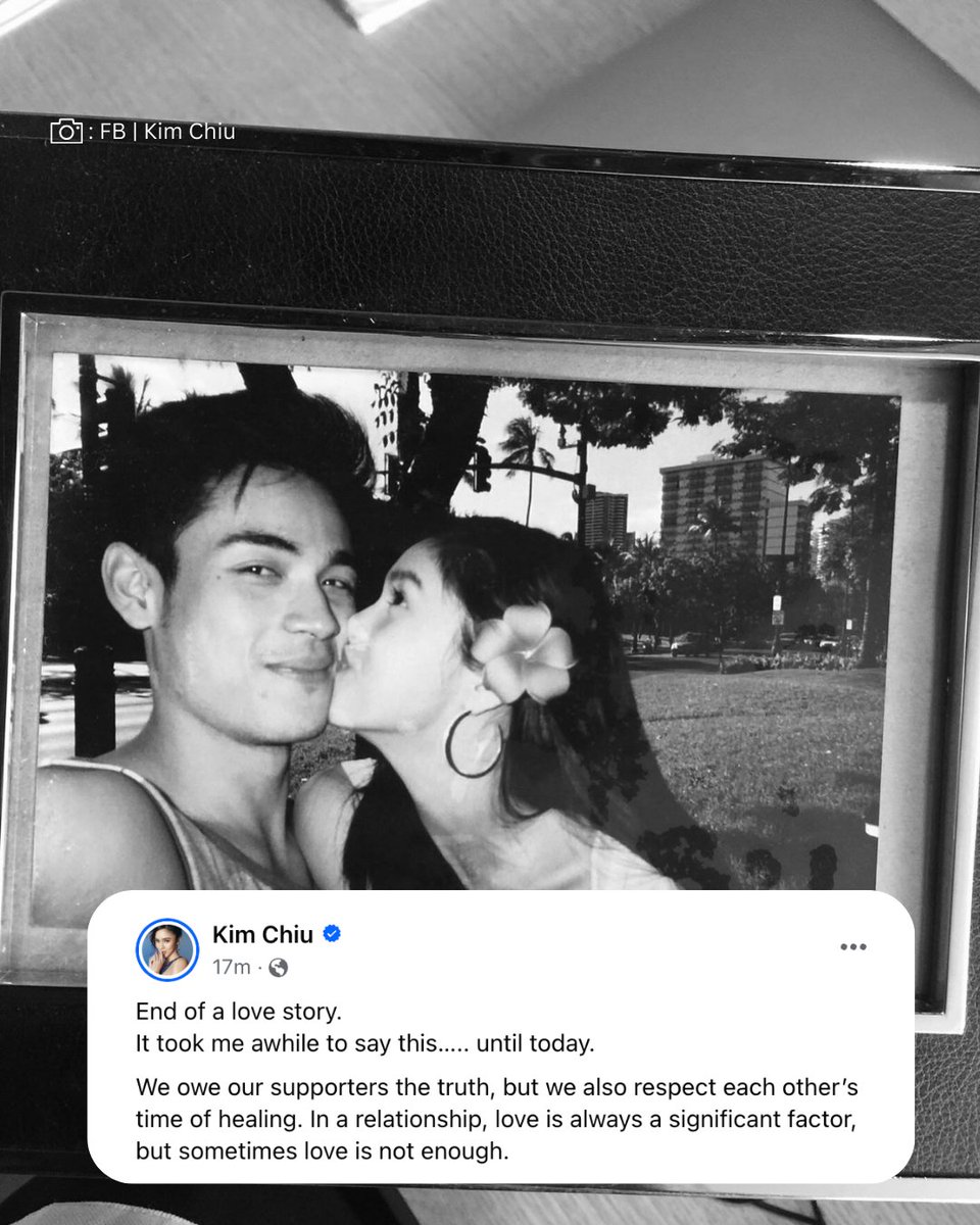 TV5manila's tweet photo. Kinumpirma na ni Kim Chiu ang hiwalayan nila ng kaniyang long-term boyfriend na si Xian Lim.

"Lastly, to Xi, Thank you for the almost 12 years of beautiful memories together one can never imagine. You will always have a place in my heart. Thank you for showing me what love is." https://t.co/prGR85685W