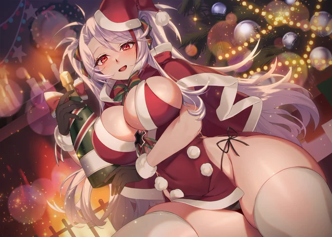 無事今年のクリスマス描けたので去年のクリスマス再掲一年早 #アズレン #アズールレーン