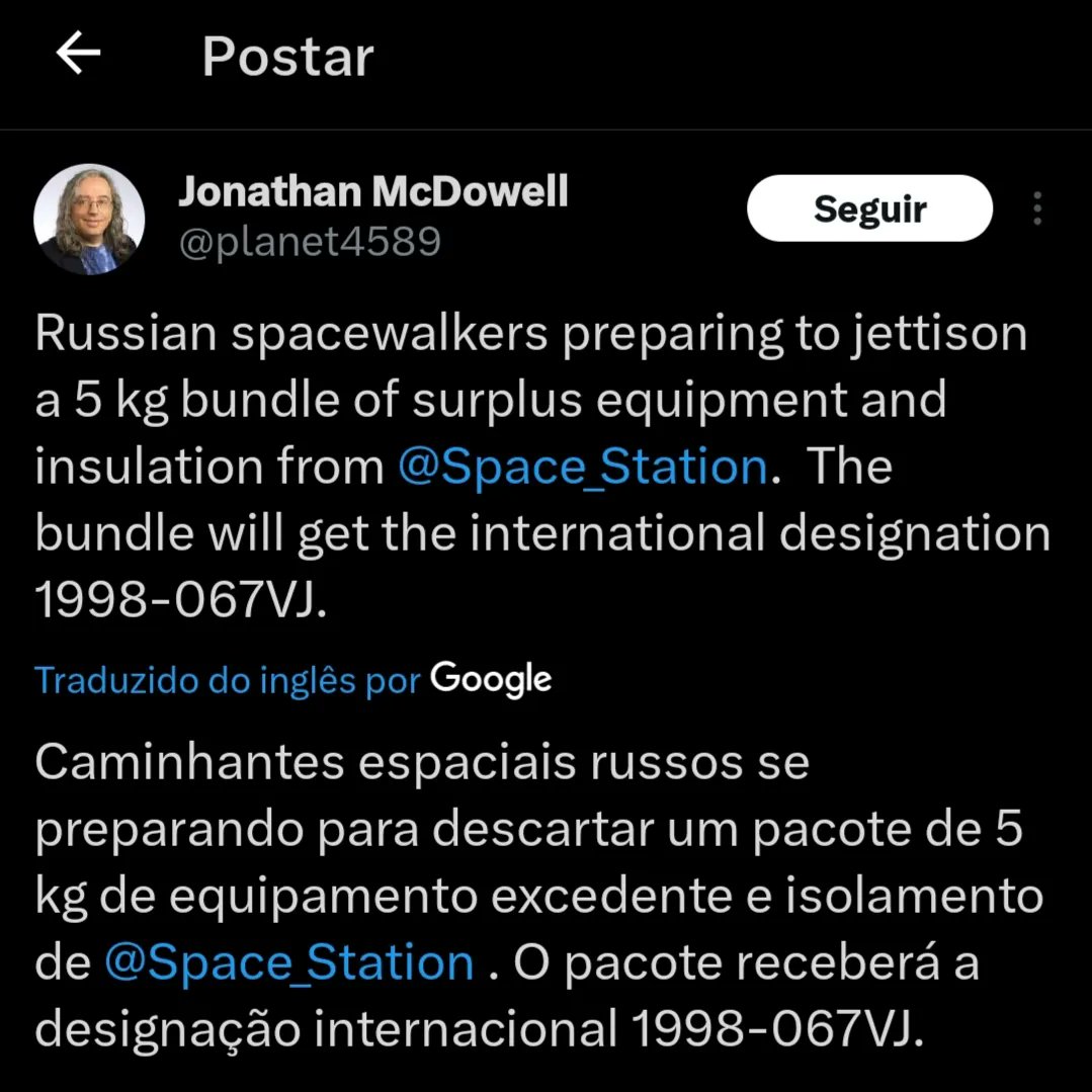 Um objeto queimou ontem (23/12) sobre o Nordeste do Brasil. Provavelmente é literalmente lixo espacial. 5kg de materiais da Estação Espacial que foram descartados pelos cosmonautas russos durante uma caminhada no espaço, em maio deste ano