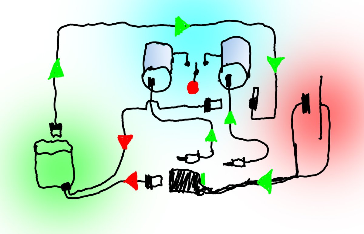 Electric scheme for my #bikepacking set-up. Clearly have been watching to many #art journals by <a href="/pocobelli/">pocobelli</a> 👀😅⚡️