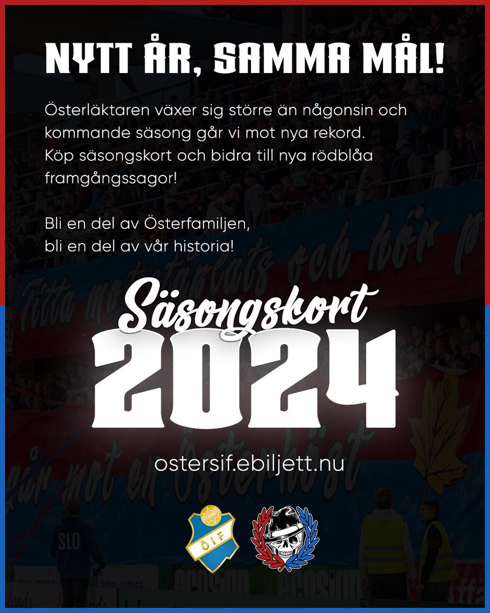 Köp säsongskort! Ses på södra stå