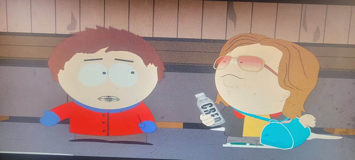 pureguava10300's tweet photo. The drug dealer student in South Park that is selling CRED hydration drinks looks and talks like Mitch Hedberg 😅😅😅 https://t.co/uSOKkNekug