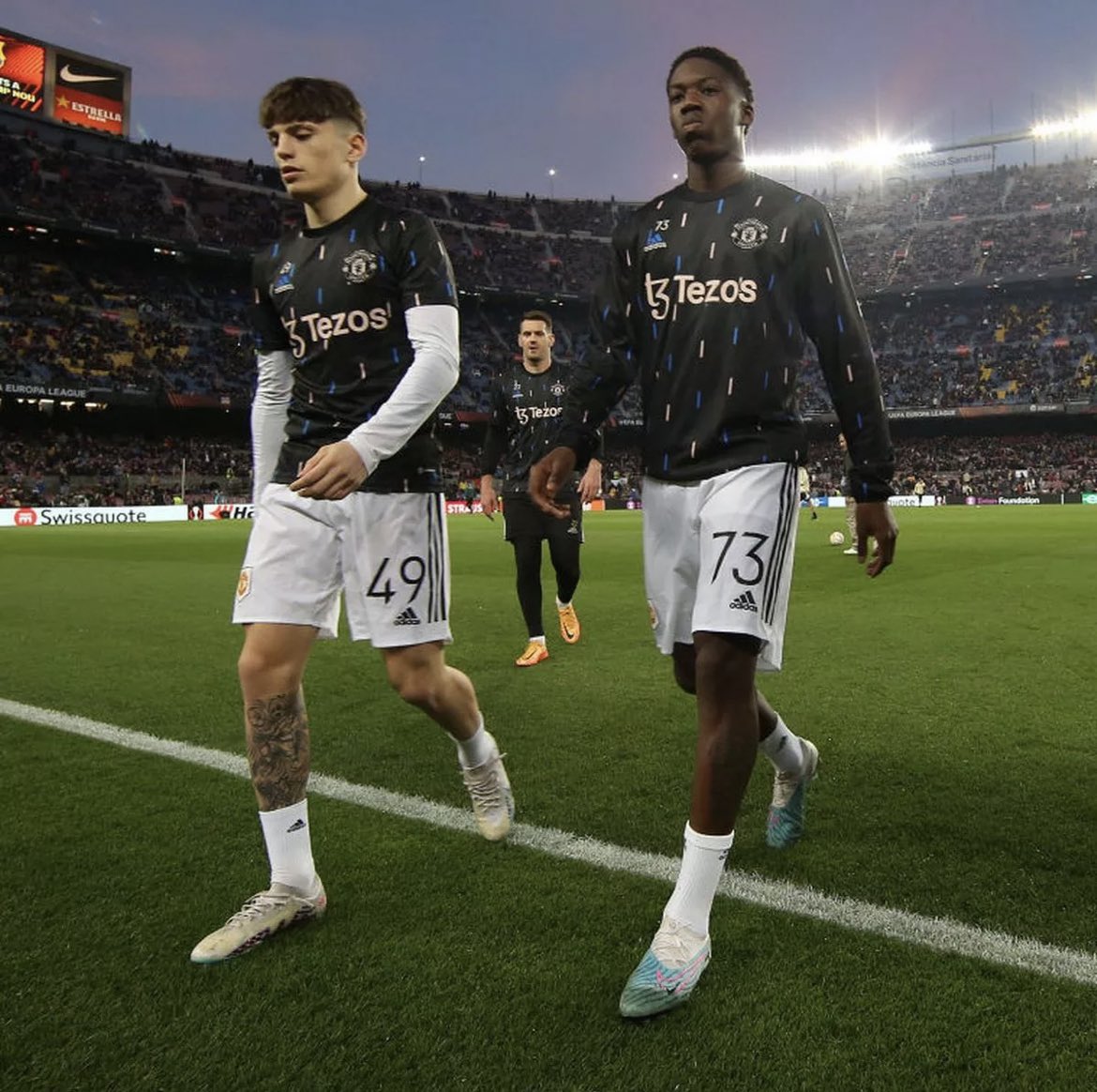 StatmanDave's tweet photo. 5 out of the 10 outfield starters for Manchester United today are academy graduates:

🏴󠁧󠁢󠁥󠁮󠁧󠁿 Kobbie Mainoo
🇦🇷 Alejandro Garnacho
🇫🇷 Willy Kambwala
🏴󠁧󠁢󠁳󠁣󠁴󠁿 Scott McTominay
🇬🇧 Jonny Evans

La Carrington. 🔴 https://t.co/xHm4j7tBQ0
