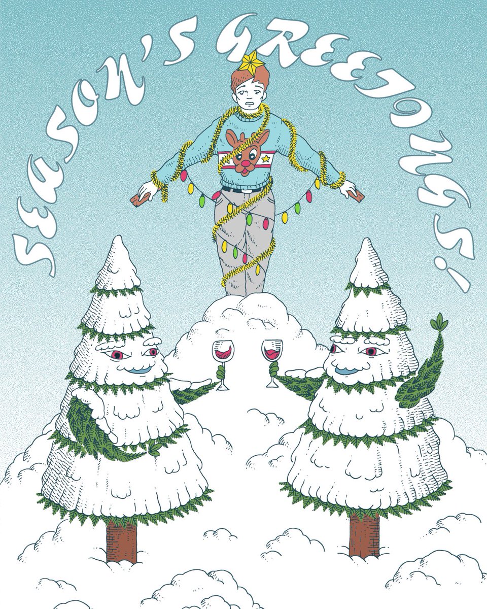 PWBee's tweet photo. Season’s greetings to all, wherever you may be!
.

#illustration  #handrawn #イラストレーション #freelanceillustrator #seasonsgreetings #christmasideas #greetingscard #merrychristmas #xmasart https://t.co/IpaYzSzryl