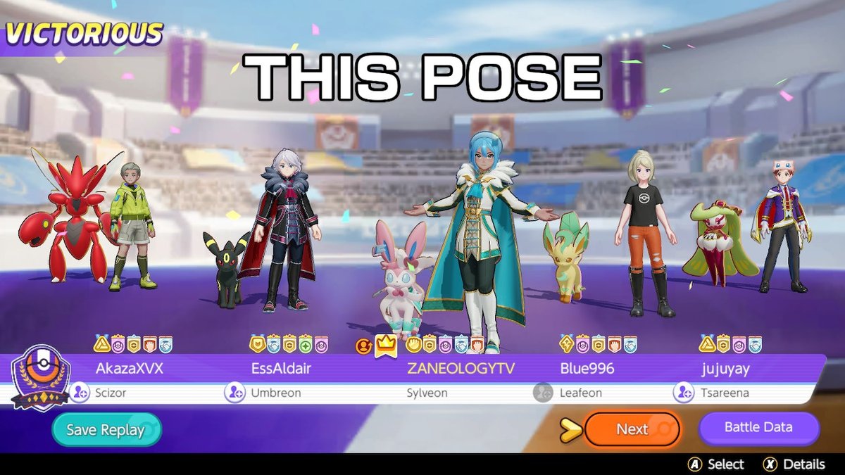 zaneology's tweet photo. THIS POSE. 

 #PokemonUNITE #NintendoSwitch https://t.co/DPoQWndqrq