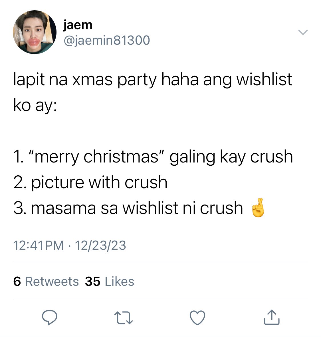 ubaecake's tweet photo. ano kaya mararating ng crush postings ni jm ngayong pasko?

isang (short!) #renmin / #jaemren filo au https://t.co/yyLTf6MpiY