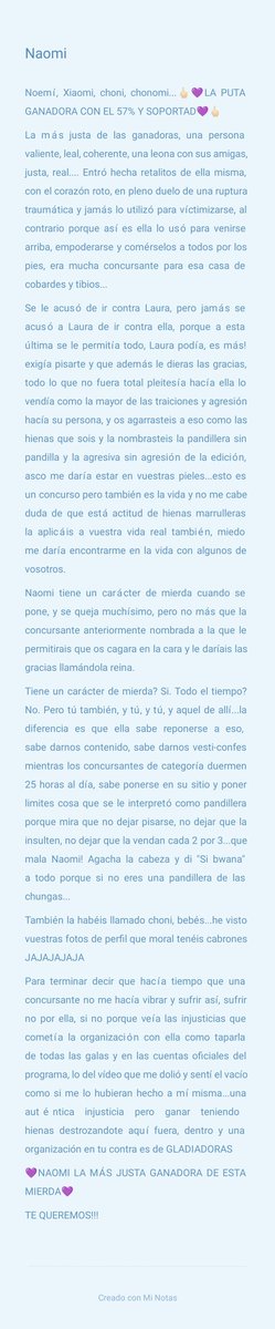 NiPutaNiSanta26's tweet image. Ya han salido las verdades del barquero bebés! *Mucho texto* pero no os las perdáis, lectura ligera😉
@naomisuperasens
#GHVIP8 #GHVIP22D #NaomiGanadora