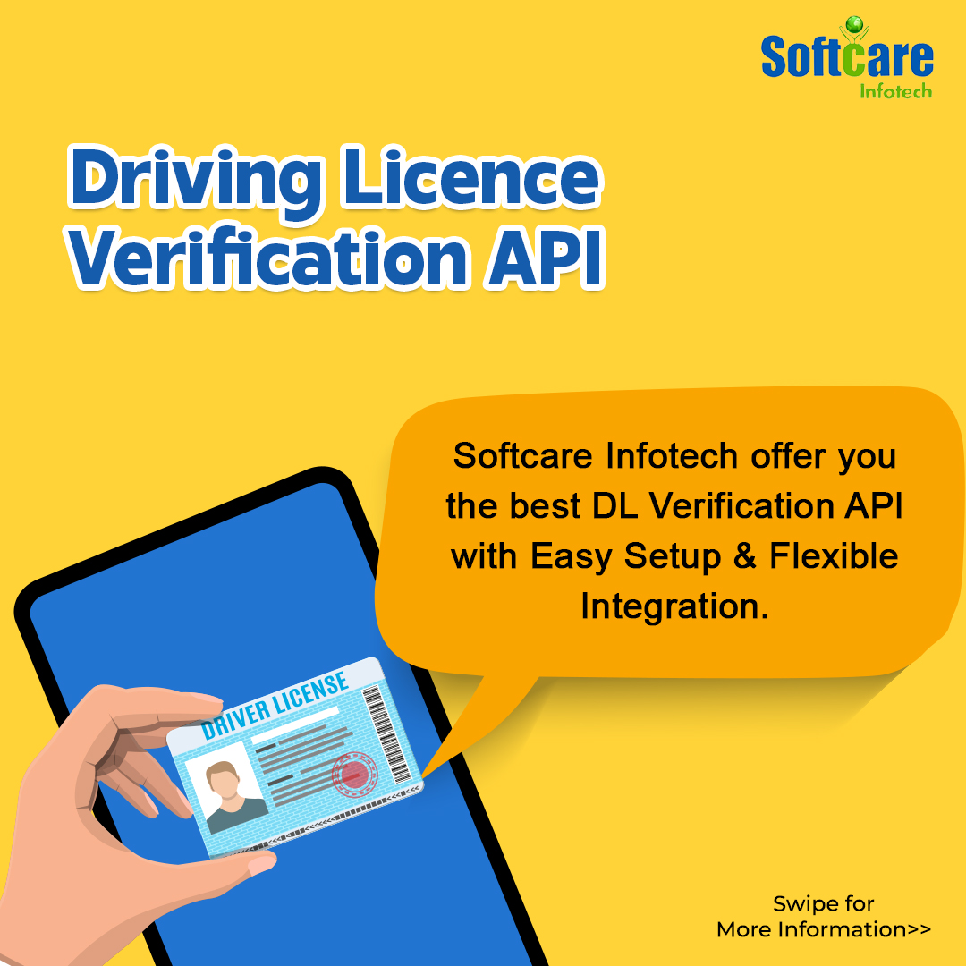 softcareinfotec's tweet image. Get DL Verification API with more advanced features From Softcare Infotech which is helpful in the growth of your business.
Free Demo Call -+91-9910323324
Visit Here:- buff.ly/3i0LXMC
#verificationapi #dlverificationapi #dlverification #verificationservices