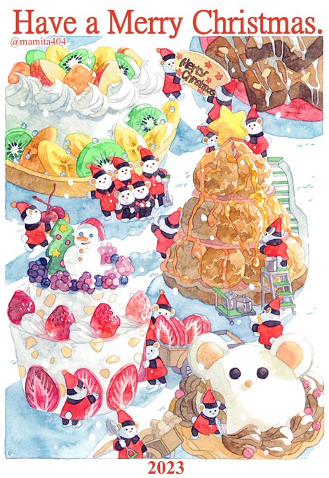 「食べ物 雪だるま」のTwitter画像/イラスト(新着)