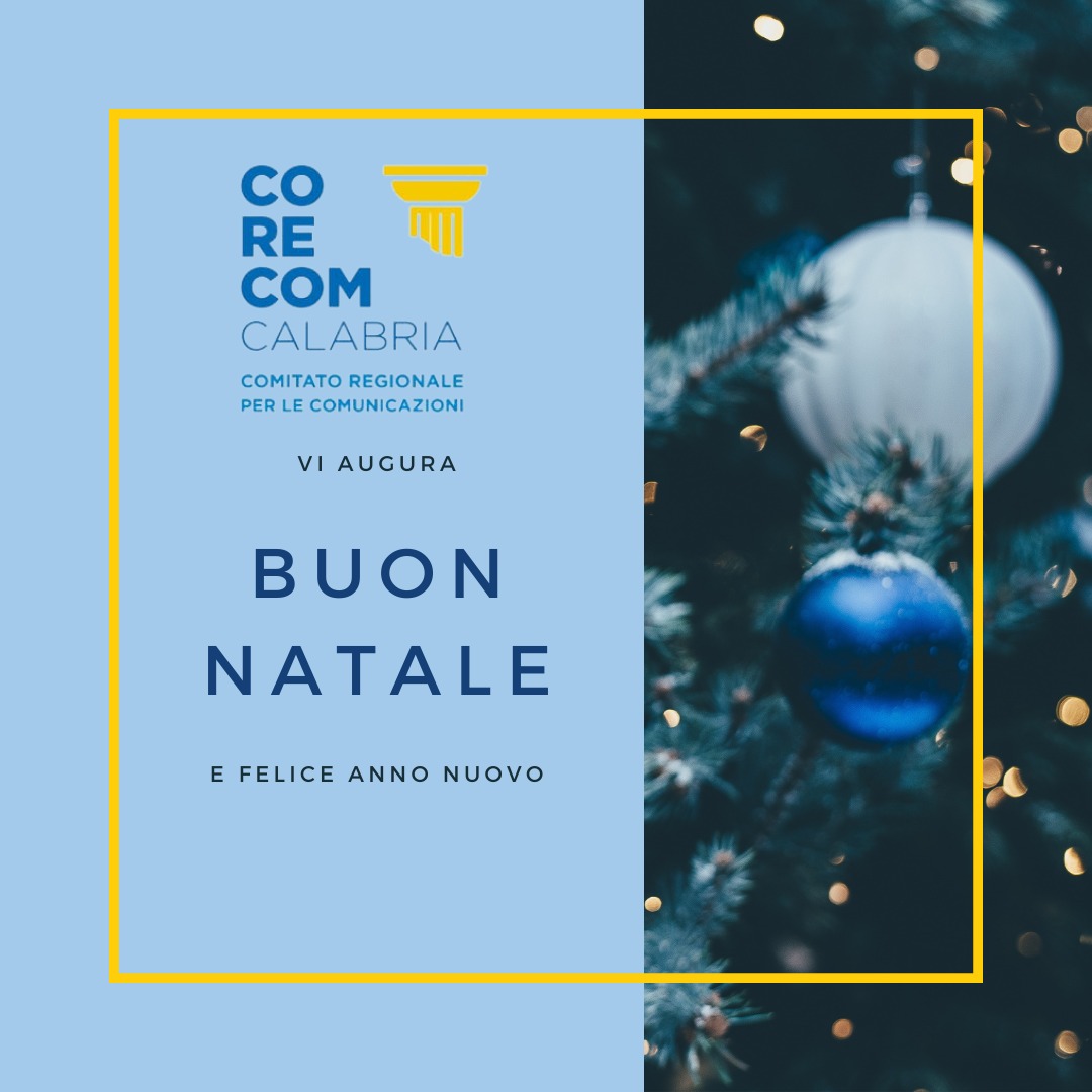 A tutti gli amici del Corecom Calabria, Auguri🎄

#marrychristmas #HappyNewYear