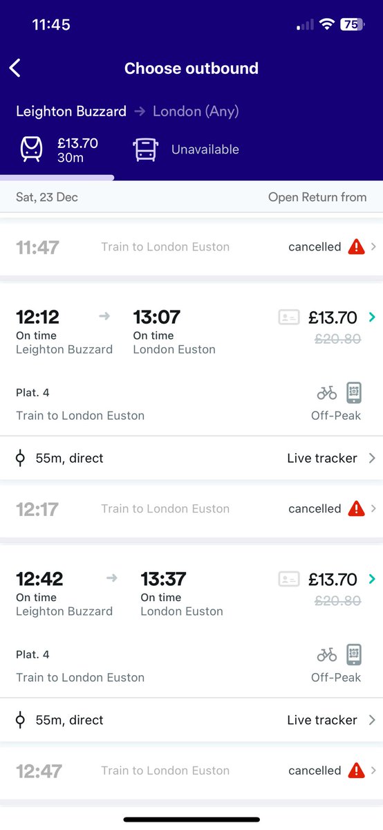 GeorgeCarter46's tweet photo. When you get a service like this from @LNER why wouldn’t they put their prices up again? Clearly it’s amazing https://t.co/OrcVT89Y8B