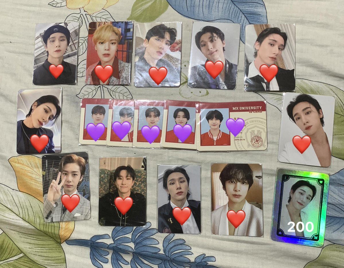 uuwuon's tweet photo. wts lfb monsta x photocards ph

❤️ - 170 pesos can lower
💜 - 100 peso can lower

rfs: not collecting anymore, quitting sale

mop: gcash/bpi
mod: shapi c/o, ggx or sdd https://t.co/SbnCqIR14w
