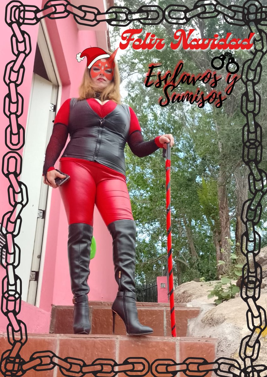AlyDomina's tweet photo. Muy Feliz Navidad para todos mis sumisos/as y esclavos/as y para toda la comunidad BDSM. https://t.co/Pr6dsgJ4wv