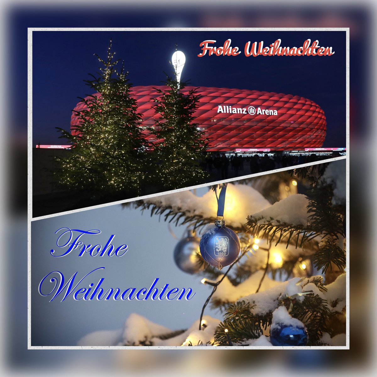 Frohe Weihnachten 🎄🎅🏻🎁📸📸📸 #fcbayern #TSV1860