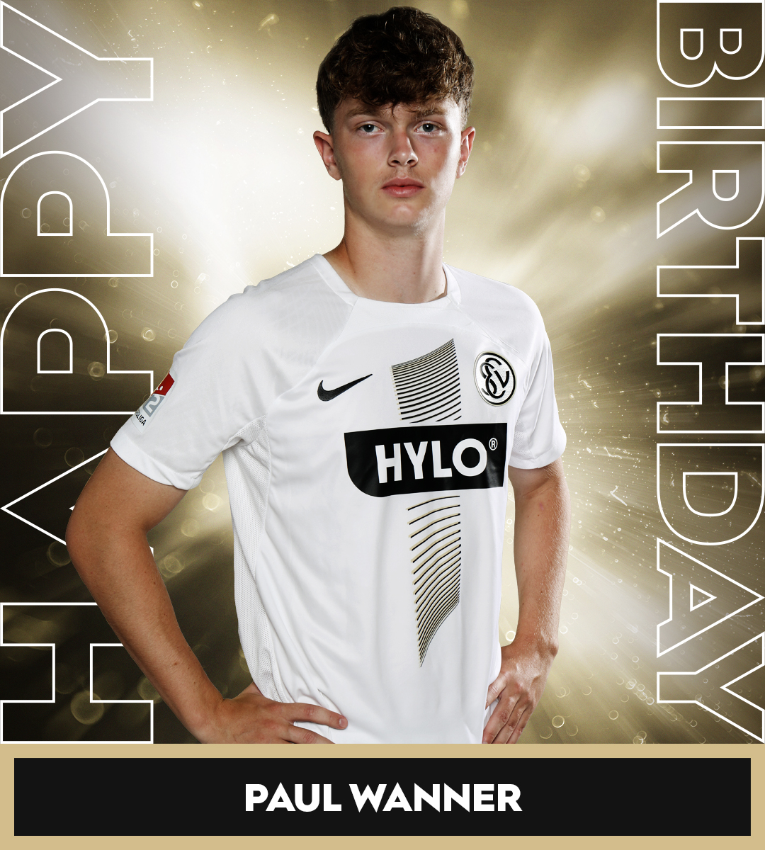 SV07Elversberg's tweet photo. Happy Birthday! 🤗🎈 Paul Wanner feiert heute seinen 18. Geburtstag! Wir wünschen alles Gute zum Ehrentag und für das neue Lebensjahr viel Glück, Freude und Gesundheit! 🍀😁💪

#DieElv #UnsereElv https://t.co/x2a0FGrtZU
