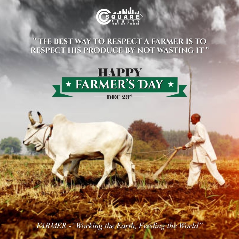 csquarerealty's tweet image. “ FARMER'S DAY reminds us to acknowledge and thank each and every FARMER of the nation for his unconditional dedication”...
Let's salute them on this FARMER'S DAY
Happy FARMER'S DAY.
#FarmersDay #farmersday2023 #csquare #csquarerealty #plotsforsale #flatsforsale #realestate