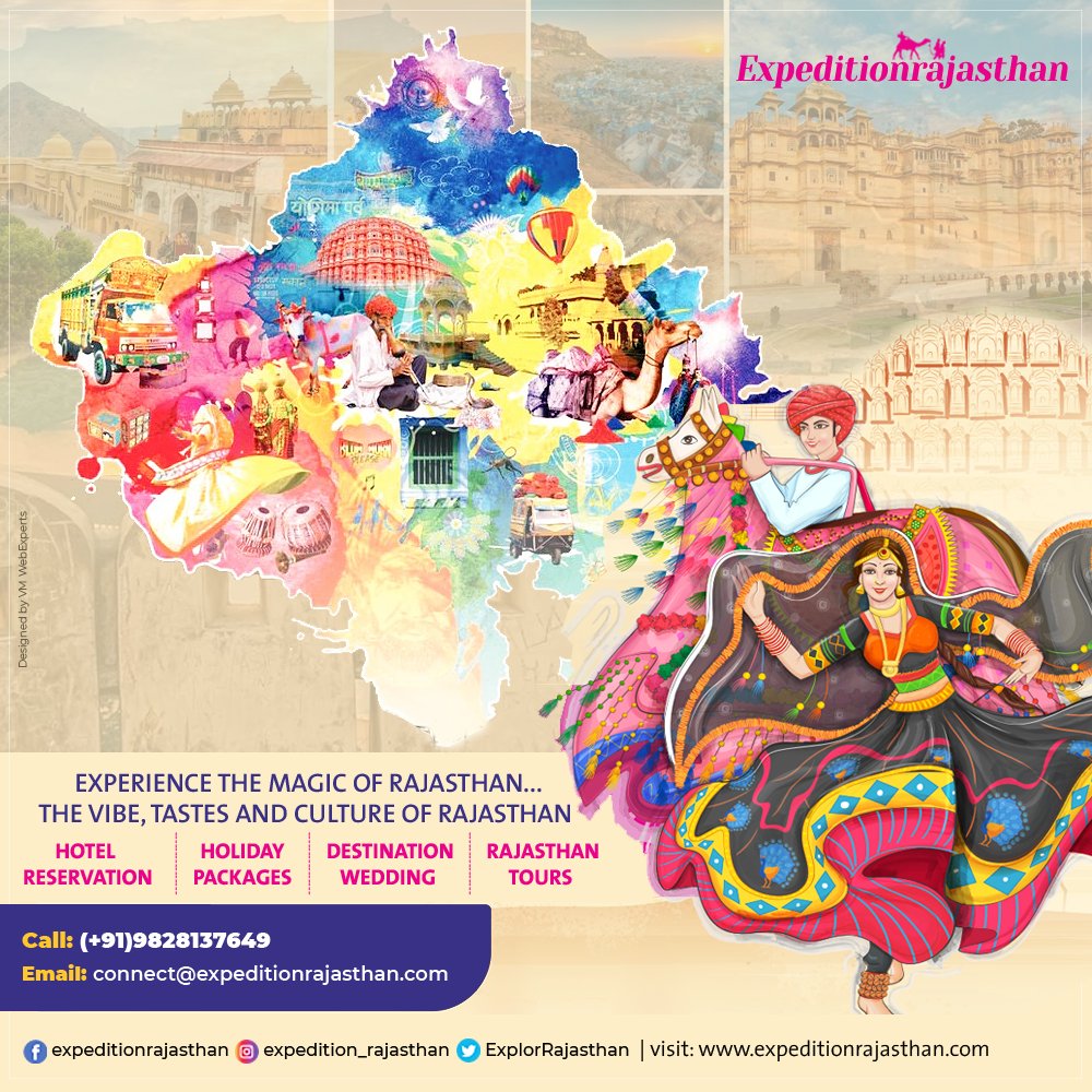 ExplorRajasthan's tweet photo. Dive into the grandeur of #Rajasthan with our Rajasthan Tours. Experience the vibrant culture, rich heritage, and majestic landscapes of the Royal State of #India.
Book your holiday now! Call or WhatsApp at 098281 37649
Email: expeditionrajasthan@gmail.com 
#expeditionrajasthan https://t.co/PWpjZWxi4o
