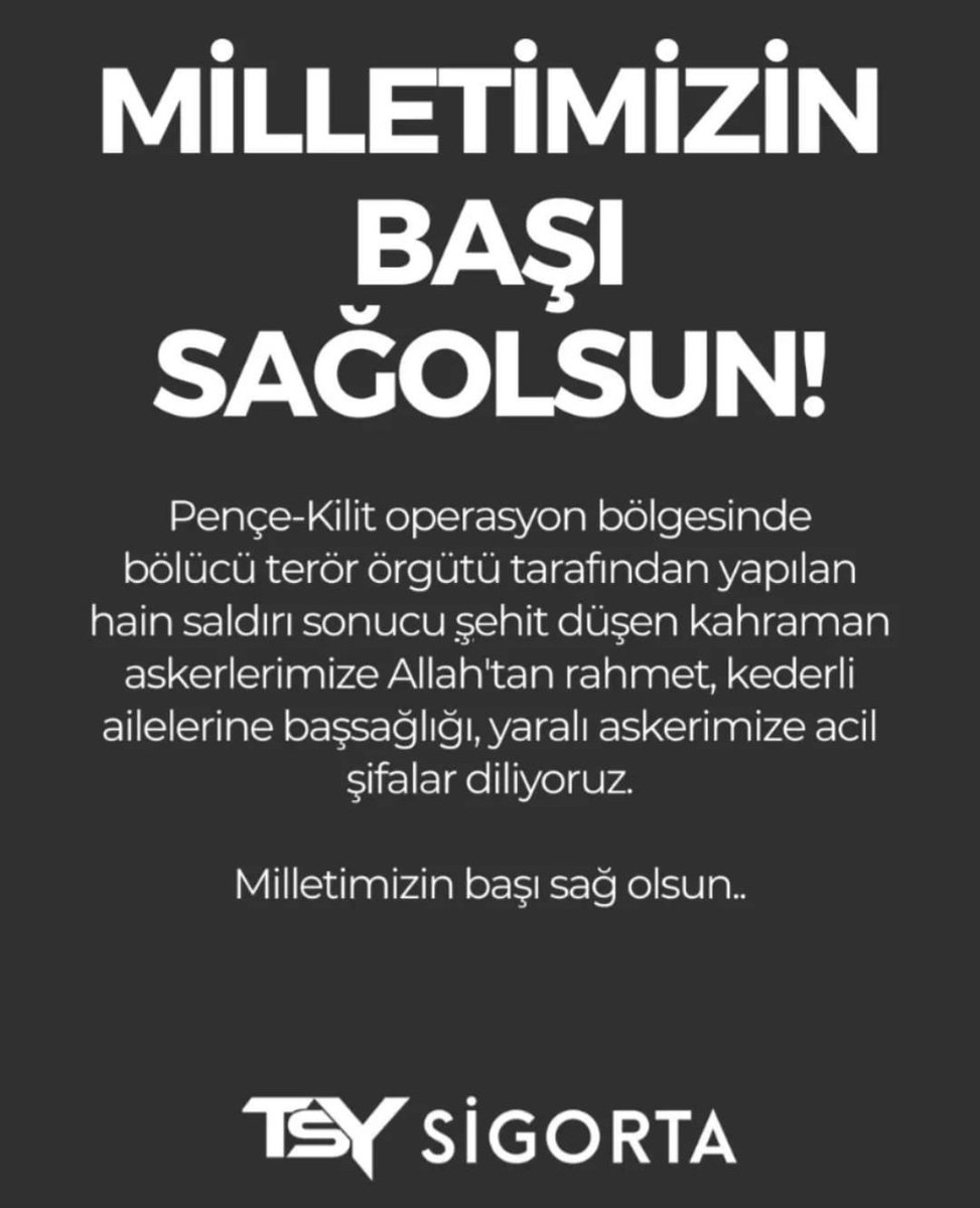 Milletimizin başı sağolsun.
#sehidimizvar