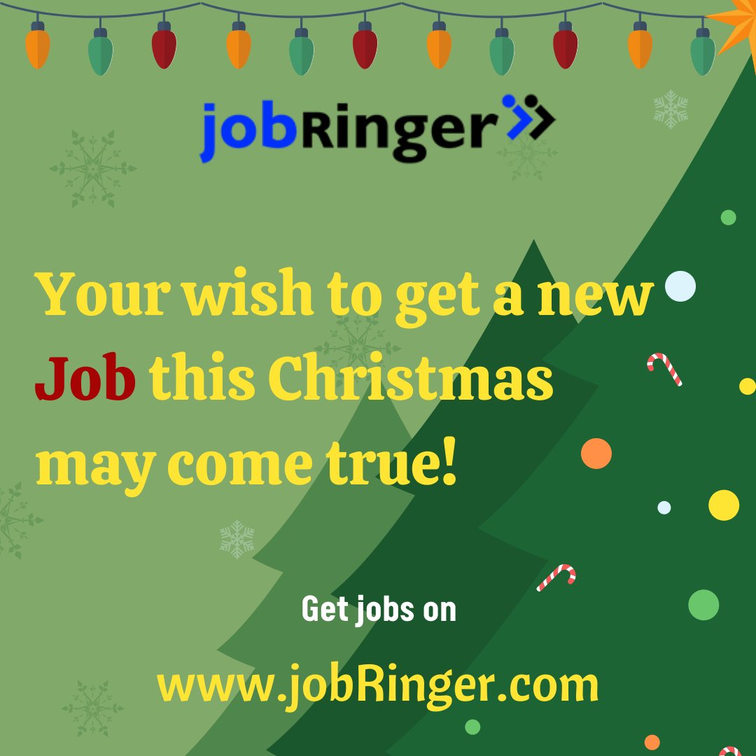 Get jobs on - jobringer.com

#jobringer #jobseekers #jobs #fresherjobs #account #sales #marketing #pharma #engineering #jobsearch #itjobs #followus #jobupdates #christmas  #merrychristmas #jobopportunity #hiring #jobsinindia #jobopenings #wfhjobs #wfojobs #jobringerjobs