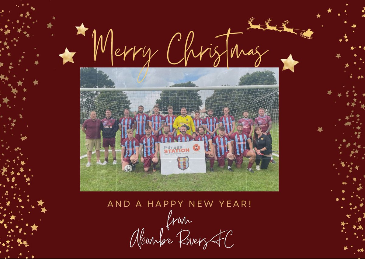 Alcombe Rovers would like to wish all our supporters and club sponsors a Merry Christmas and a Happy New Year. We look forward to being back in action for our next game on Saturday 30th Dec ⚽️ #grassrootsfootball #utr