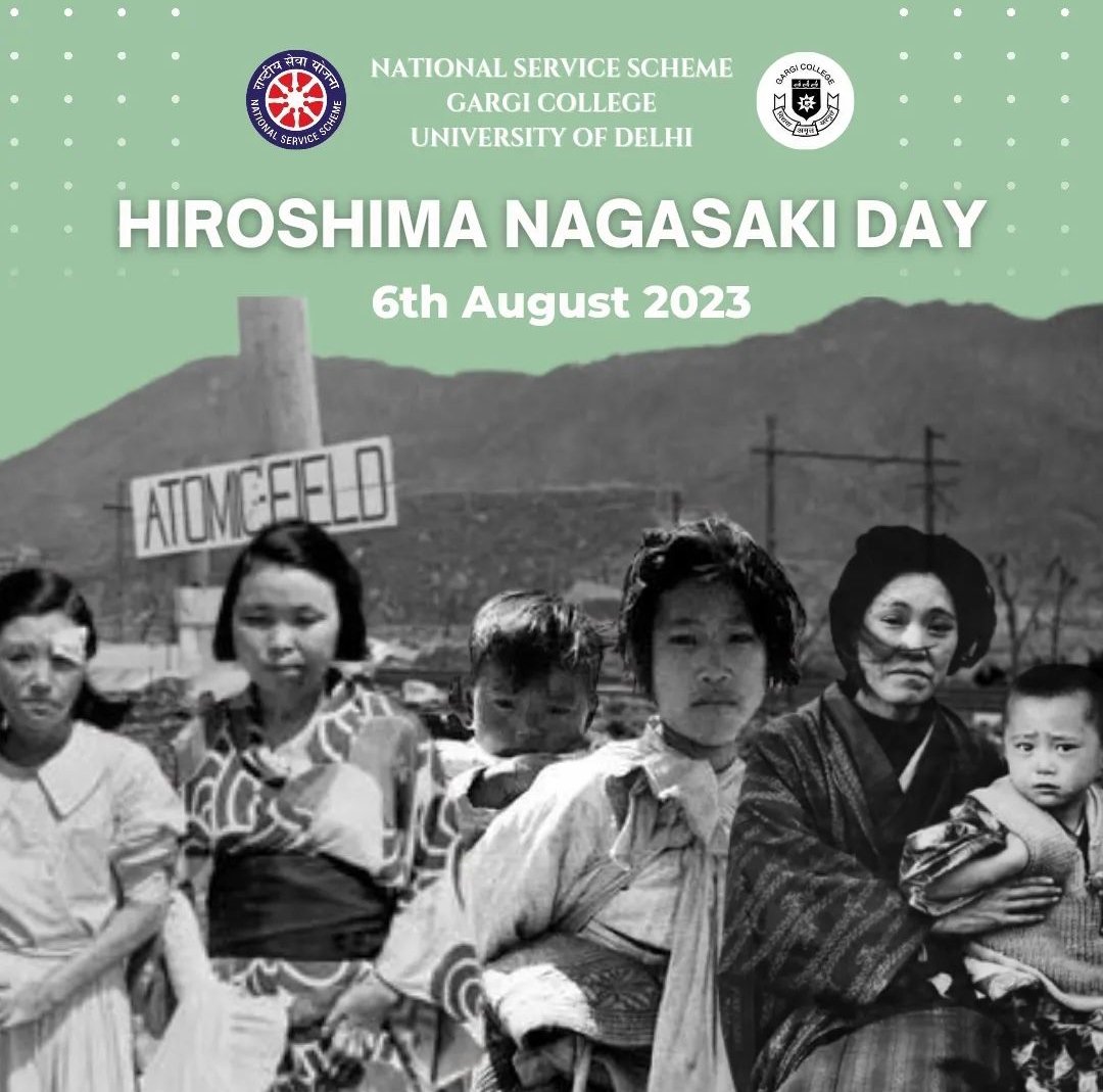 NssGargi's tweet photo. Delving into the complexities of the Hiroshima and Nagasaki bombings in 1945, NSS Gargi hosted a Debate competition on Hiroshima and Nagasaki Day. Through the competition, we aimed to give young individuals a platform for advocacy for world peace.
@NssrdD @YASMinistry https://t.co/0Wi96wVLJC