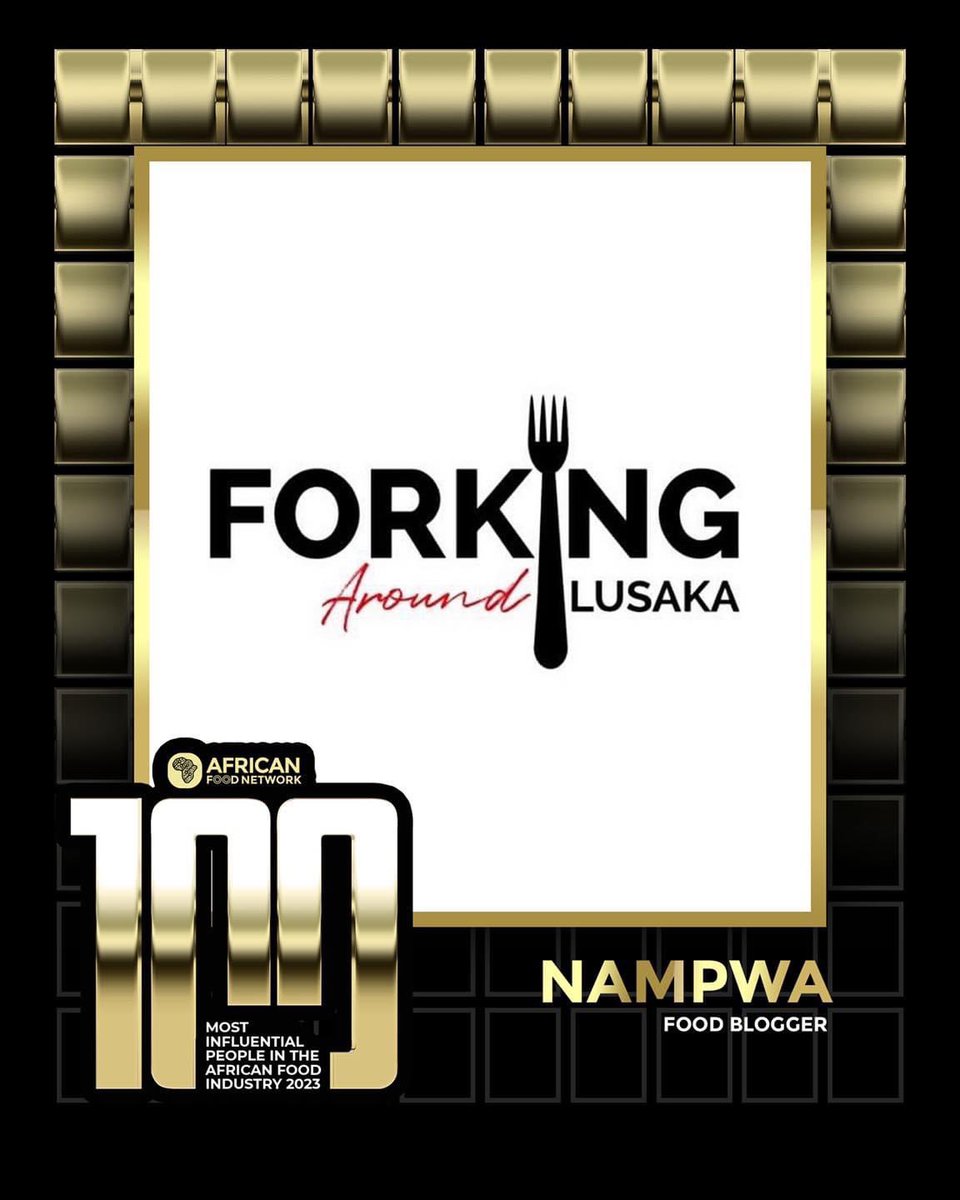 LuluHaangala's tweet photo. Congratulations to Zambias very own @BaddieNay of @ForkAroundLsk for being recognized in the Africa Food Network 100, which honors the exceptional individuals who have significantly contributed to the African culinary landscape.
#AFN100 #AFN100mostinfluentialpeopleinafrica2023 https://t.co/2vl4sROF5v