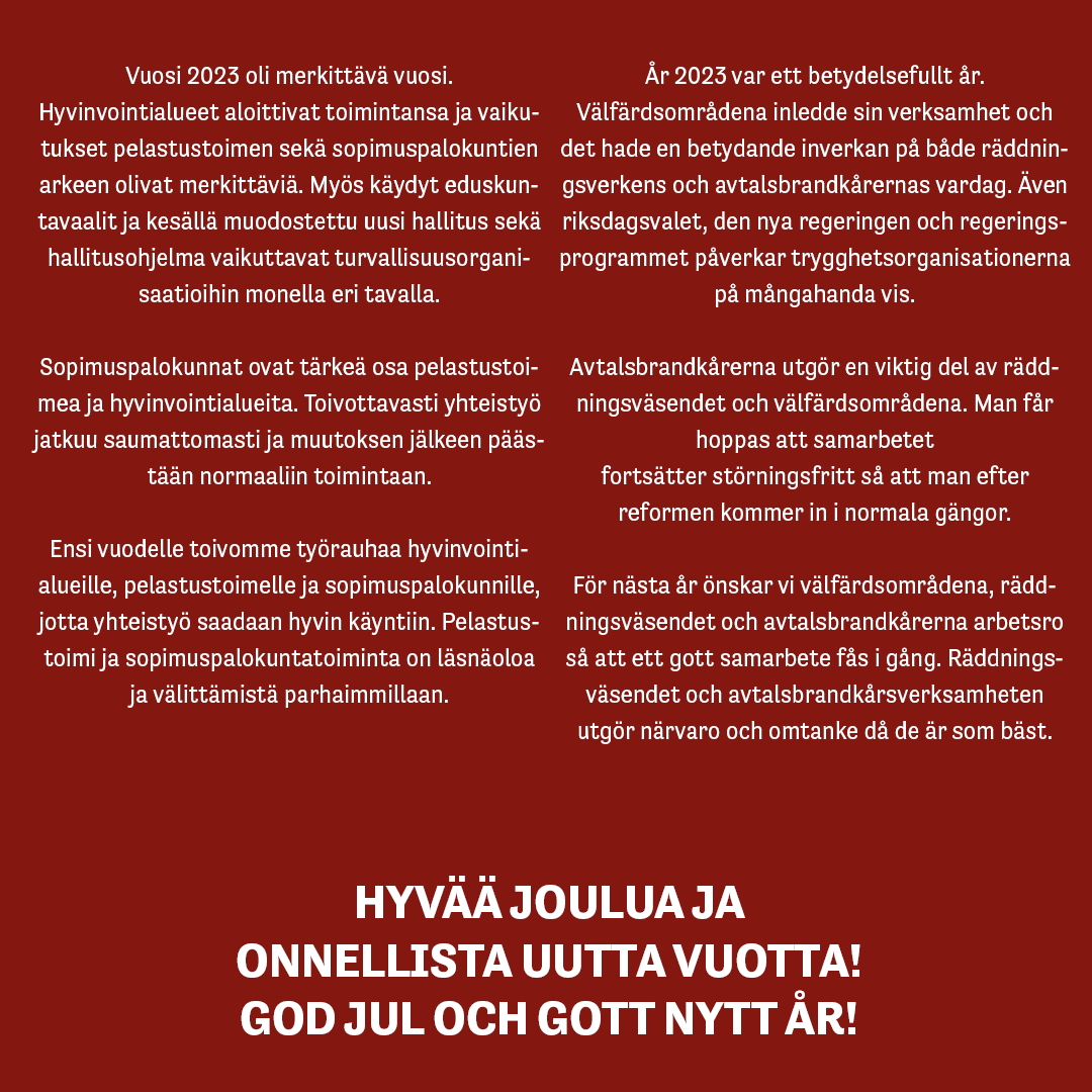 Suomen Sopimuspalokuntien Liitto tweet media