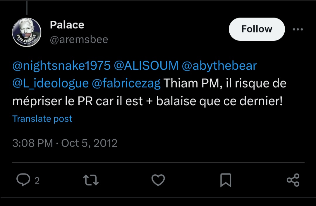 La mauvaise foi personnifiée 😂