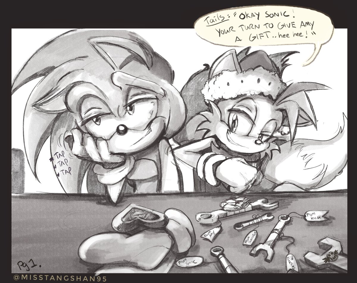 MissTangshan95's tweet photo. .. But what did Sonic get Amy? ππ©·
It's just a thing between them π€«π.. Only them π₯Ήπ
Short 3 page comic π¨.. Possibly.. more? Let's hit 1k likes on it..
might be a follow-up artworkπ€π
#SonAmy #SonicTheHedeghog #amyrose #sonicfanart #TailsTheFox https://t.co/7SFh9xQr76
