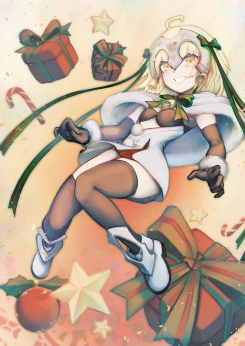 メリークリスマスです!#FGO #ジャンヌダルクオルタサンタリリィランサー#クリスマス 