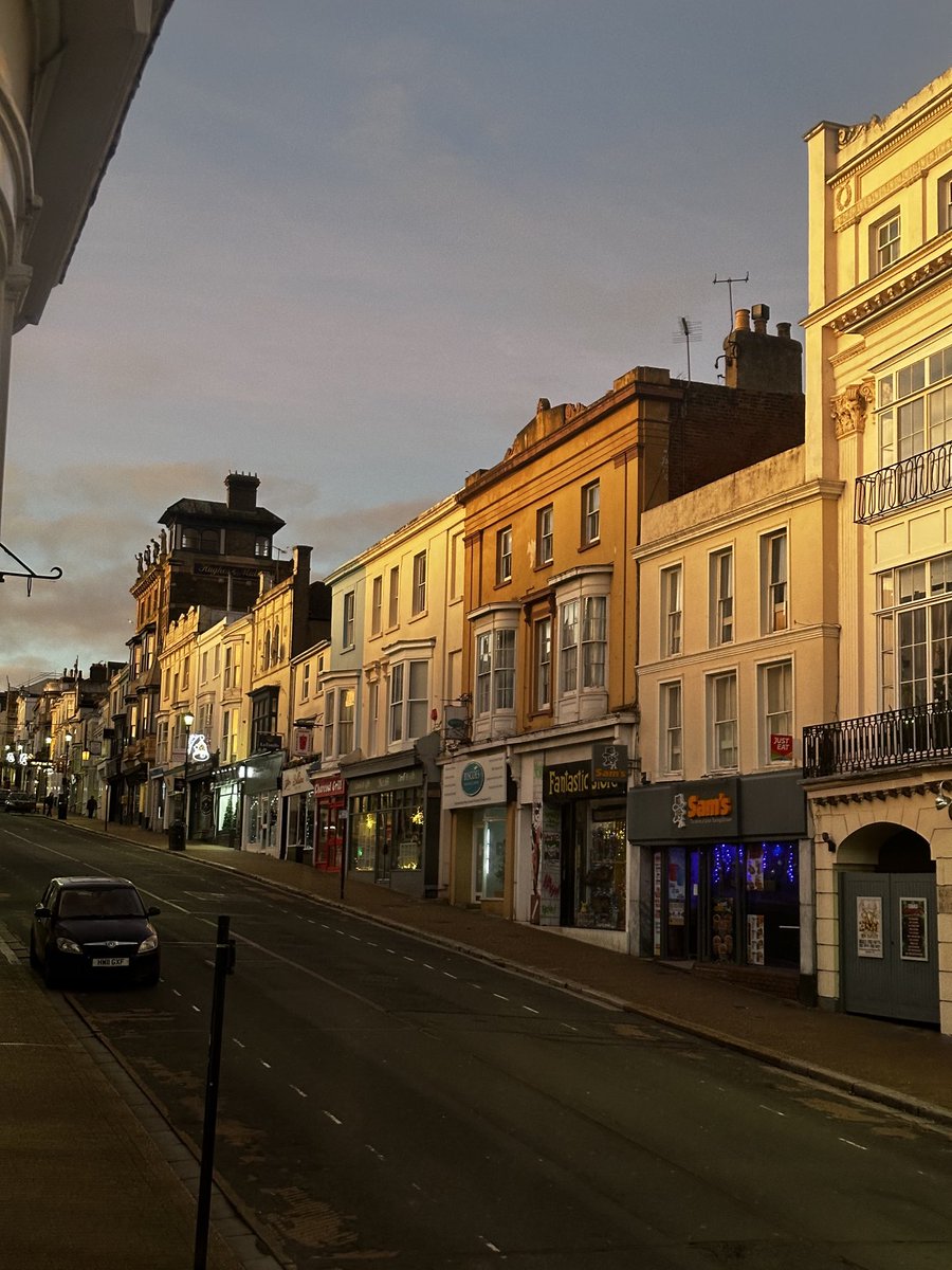 Saturday sky. 7.43am #UnionStreet #WindowSeat #Ryde #IOW💛