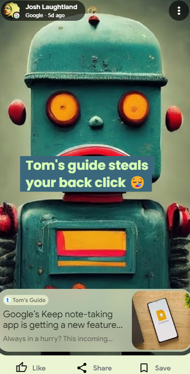 JtreeSEO's tweet image. Aww... my first Google note. 🫣 google.com/viewer/content… #tomsguide #googlenotes