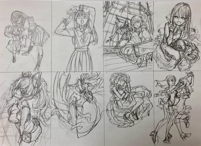 100分 A4
画角インプット強化模写 
