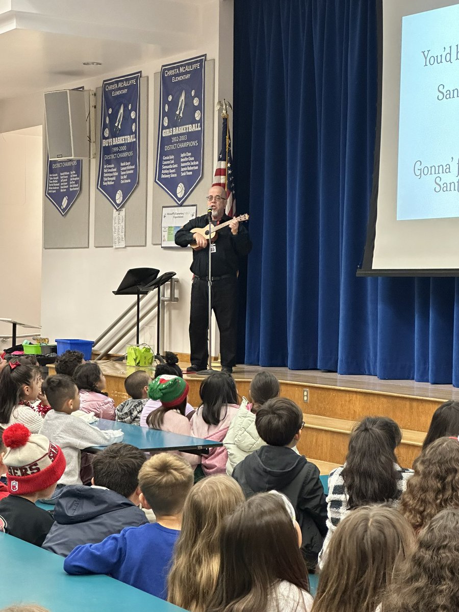 princpayne's tweet photo. Music for the holidays!  Thanks to Mrs. Adams and Mr. Christolear for our Caroling Strings and annual Christmas Sing-a-long!! #WeArePBV #mcauliffeexplorers https://t.co/3hTPZ54zZd