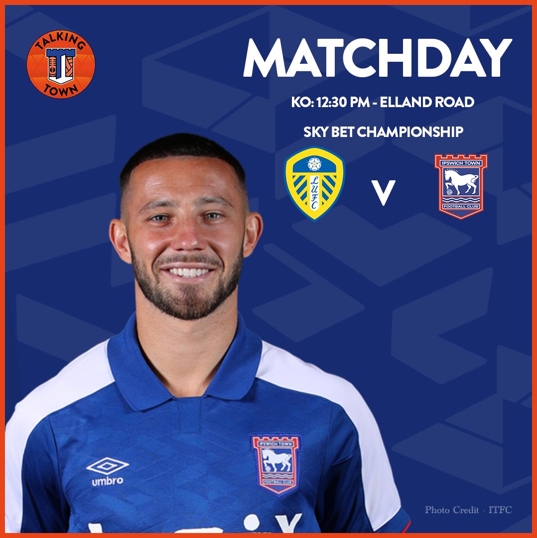 MatchDay 💪🏻 .. last one before Christmas 3️⃣ Leeds United V 2️⃣ Ipswich Town Confident of a #itfc win? Or will the home side take all 3 points? 🏆 @SkyBetChamp ⚽️ @LUFC V @IpswichTown 🏟 Elland Road ⏰️ 12:30 PM Kick off 🎥 Live on sky