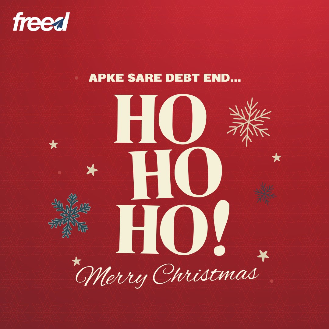 FREED wishes you a Merry Christmas! 🎄🎅

#GetFREED #FREEDcare #Debtfree #Debtrelief #Christmas