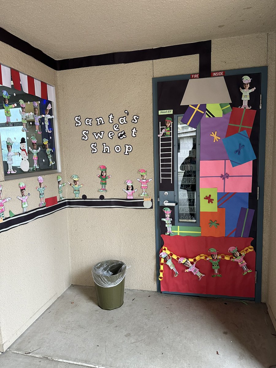 princpayne's tweet photo. McAuliffe’s Annual Door Decorating Contest!  Oh, what fun! #WeArePBV #mcauliffeexplorers https://t.co/HKFJodn6Un