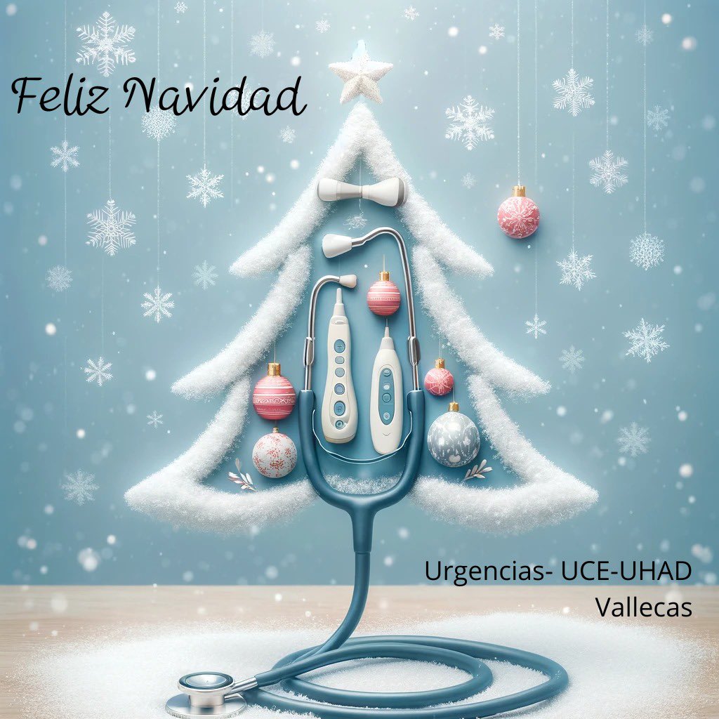 cbg72's tweet photo. Desde el Servicio de Urgencias- UCE- UHAD @urgvallecas @HsinParedes del Hospital Infanta Leonor en Vallecas os deseamos Felices Fiestas @SEMES_ @SEMESMadrid https://t.co/VuCT6QgC4x