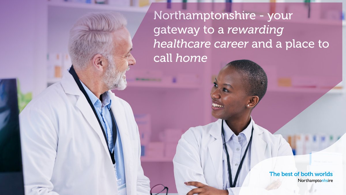 Looking for more than just a job? Northamptonshire has it all for healthcare professionals! From competitive opportunities in state-of-the-art facilities to a thriving community... discover the perks of living and working in a place that feels like home! #Careers #Healthcare