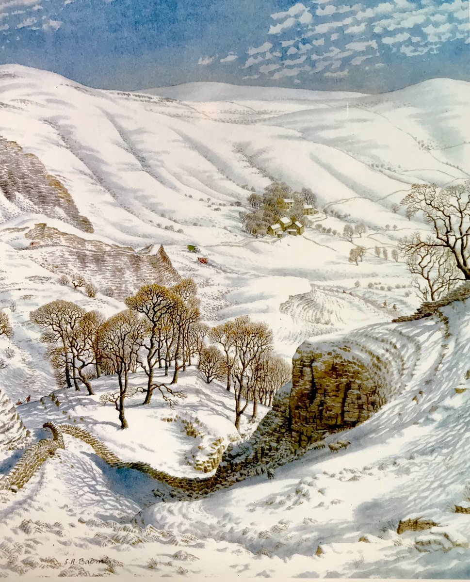 Ladybird Artists Advent Calendar, window 23. ‘Mam Tor’ Artist: SR Badmin