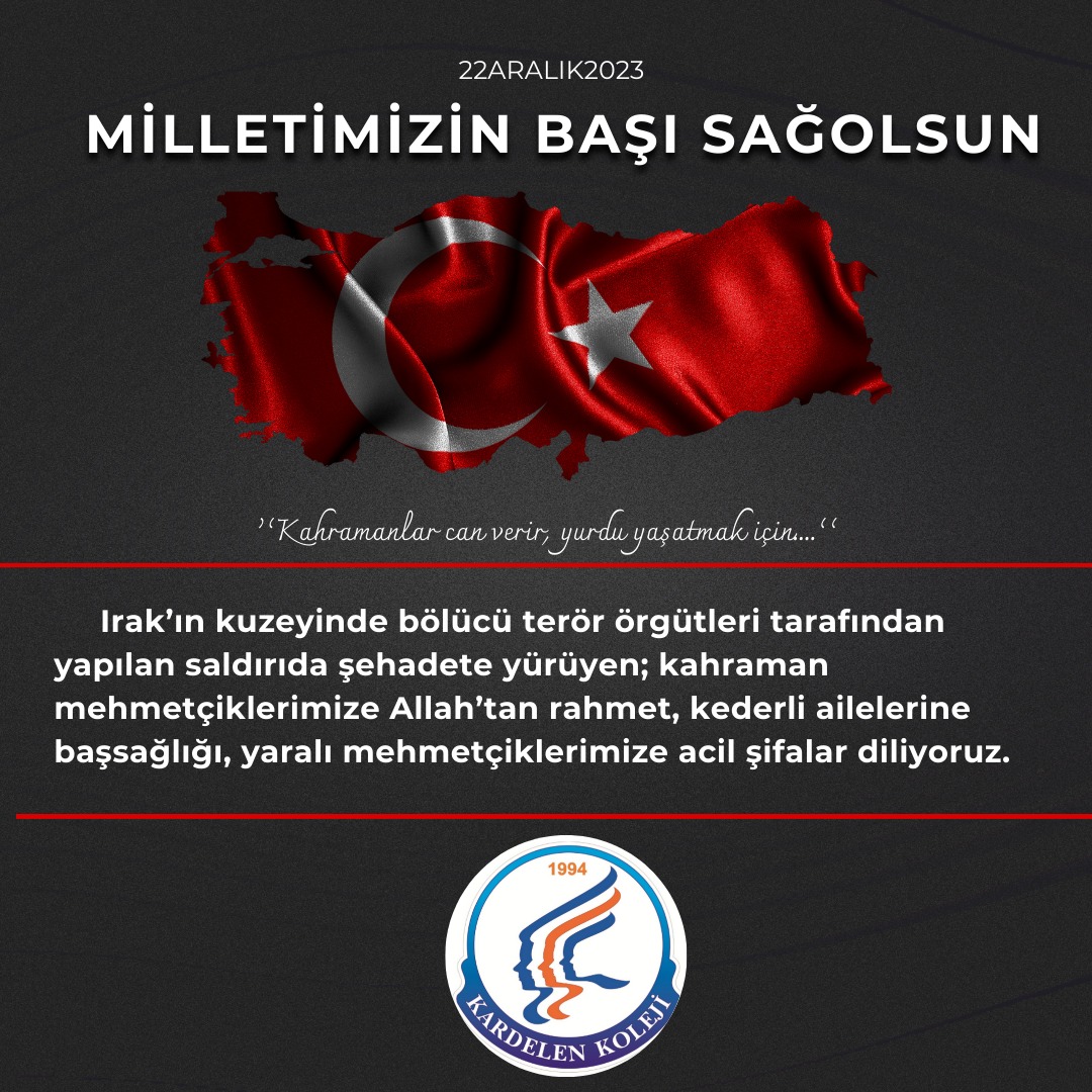 Her şey Vatan için.Makamları âlâ, mekanları cennet olsun inşallah.