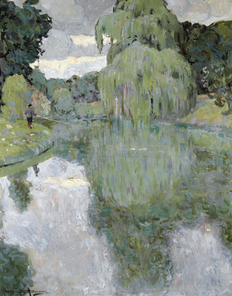 Homo_Curiosum's tweet photo. Alexander Altmann (Russian Empire-France, 1885 - 1950)
Fishing by the river
Oil on canvas
Private collection
#Postimpressionism #Masterpiece #Painting #Artist #ArtHistory #Artwork #Museum #Art #Kunst #Arte #BeauxArts #FineArt #Landscape #Altmann https://t.co/aHHLwAdriE