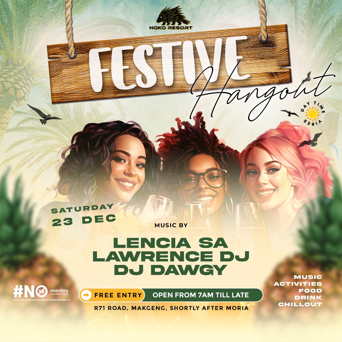 nokoresort's tweet photo. Beautiful Day for a Hangout!
Bush Summer Hangouts every weekend @nokoresort
#BestBushHangout
#DayTimeVibes ☀️
#SoulfulSummerSounds
#FetaKamoNoko
#BushExperience
#ThatNokoFeeling
◘ Music ◘ Views ◘ Food ◘ Drinks ◘ Hookah ◘ Quad Biking ◘ Camping ◘ Hiking https://t.co/Zfy9NeJUF9