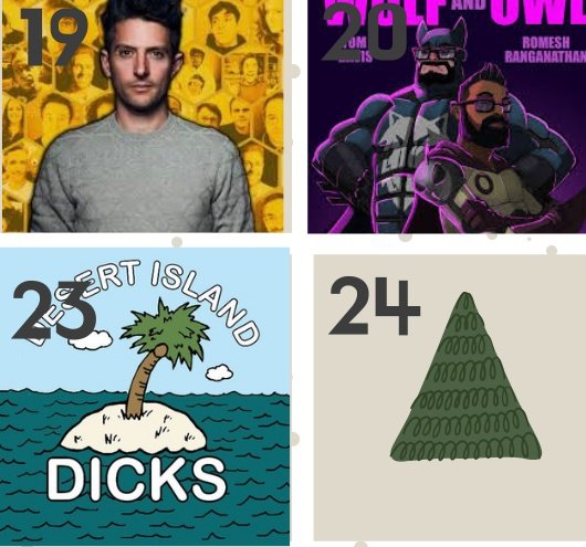 ComedyPodcastDevotees (@comedypodcastde) on Twitter photo Comedy Podcast Advent Calendar
Day Twenty Three' <a href="/DicksPod/">Desert Island Dicks</a>
What was your favourite episode?
#ComedyPodcast Comedy Podcast Advent Calendar
Day Twenty Three' <a href="/DicksPod/">Desert Island Dicks</a>
What was your favourite episode?
#ComedyPodcast