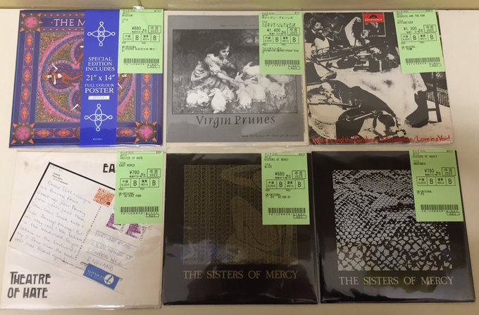 diskunion_dkp's tweet photo. 中古アナログ7インチ入荷情報
80s GOTH,POSITIVE PUNK/源流BAUHAUSを筆頭にSTERS OF MERCY,etc,26点まとまって中古アナログ盤7インチ入荷致しました!
↓詳しくはこちらから
https://t.co/sMQo16MHUH
#du入荷
#GOTH
#POSITIVEPUNK
#レコード https://t.co/U4rJcBow5i